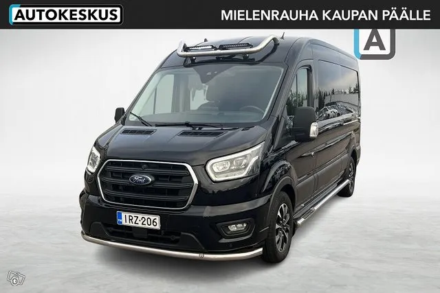 Ford Transit Van 350 2,0 TDCi 185 hv A6 Etuveto Limited L3H2 3,39 *Lectica 1+4 retkeilyauto / Hyvät varusteet* Image 1